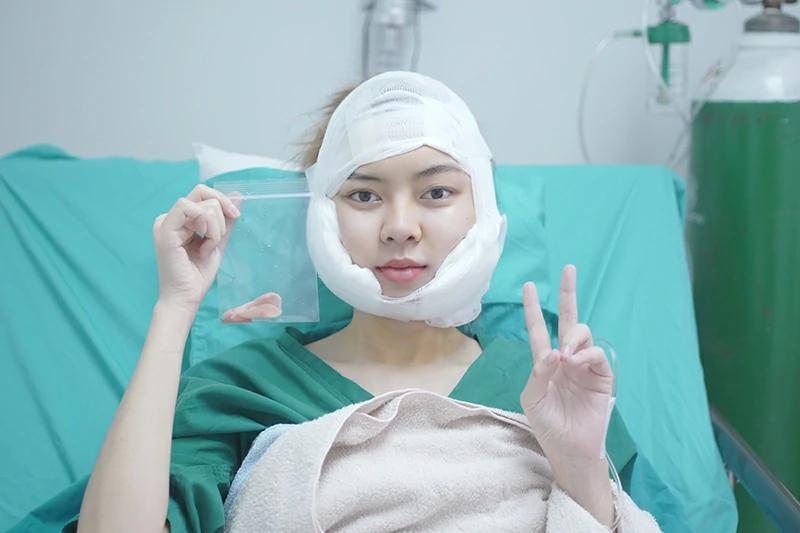 สู้ตายไม่เจ็บเลย ได้ของฝากเป็นกรามกลับบ้านด้วย ภาพหลังทำทันที