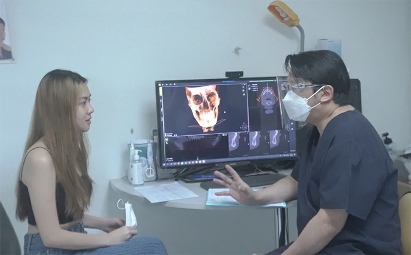 ถึงเวลาโชว์หน้าให้หมอดู ภาพ Nemotec V หลังทำ