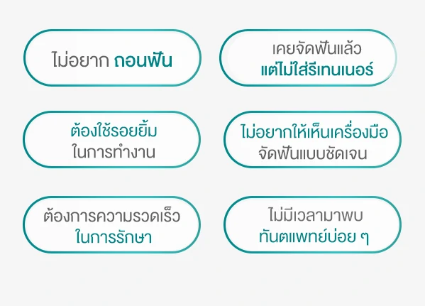 จัดฟันใส SMART CLEAR